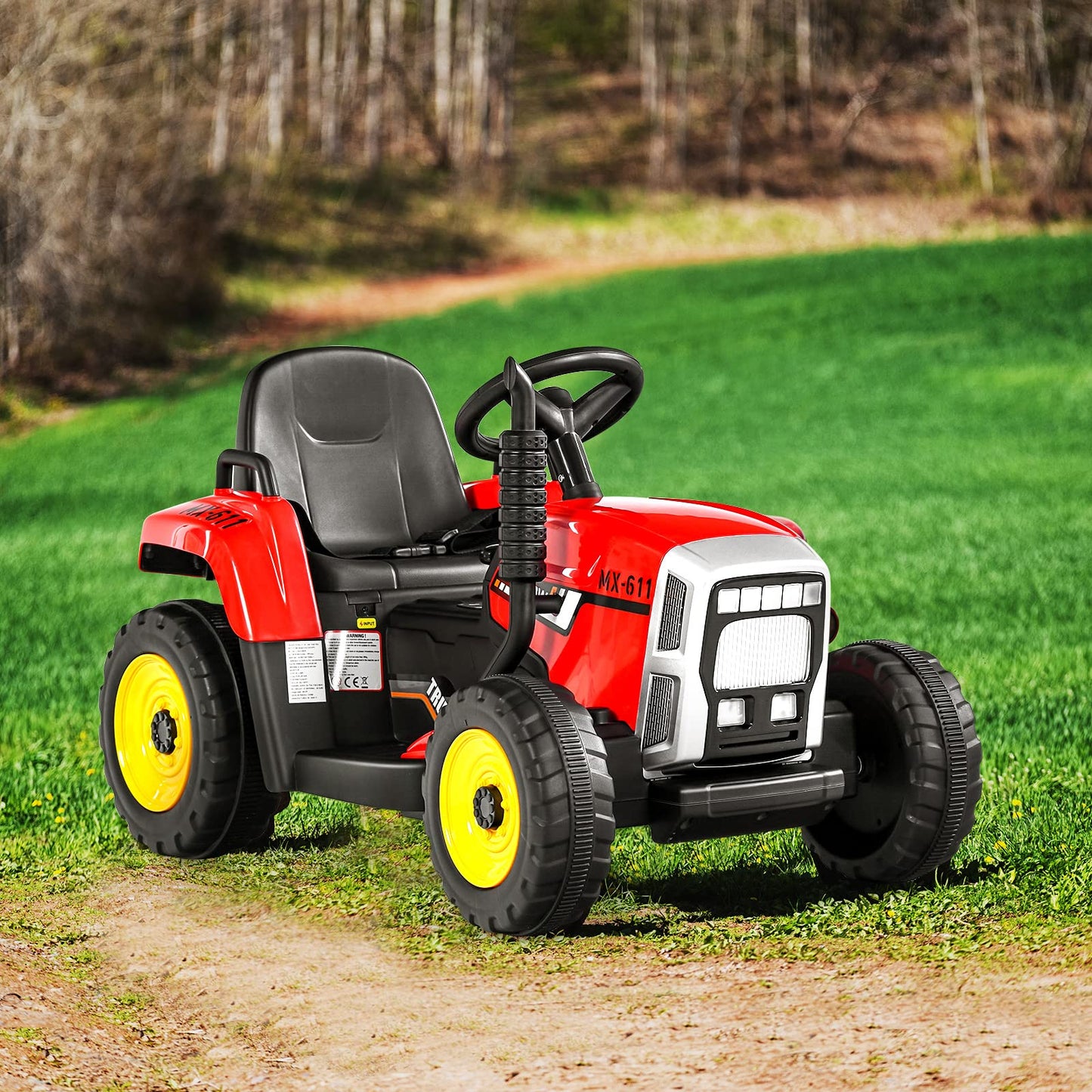 Kids Electric Tractor with Detachable Trailer
