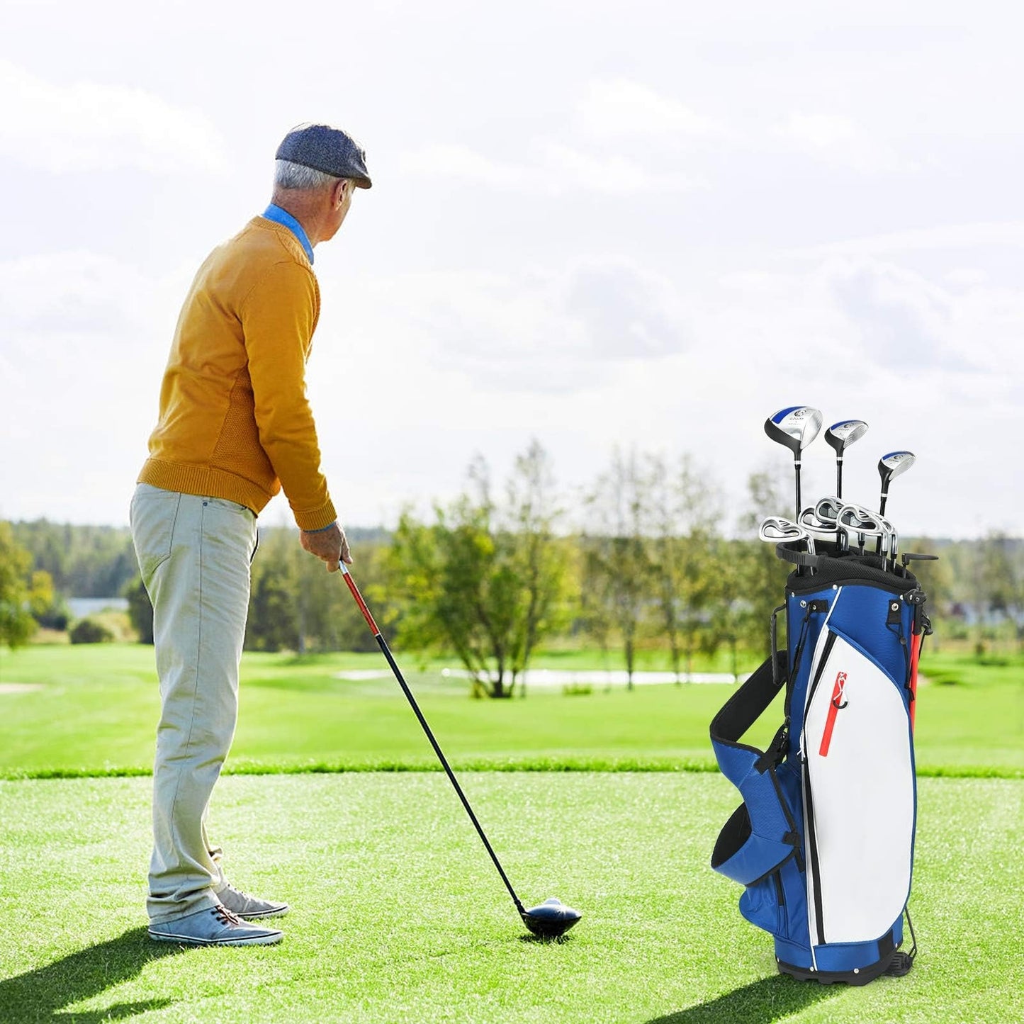 Men's Complete Golf Clubs Package Set 10 Pieces