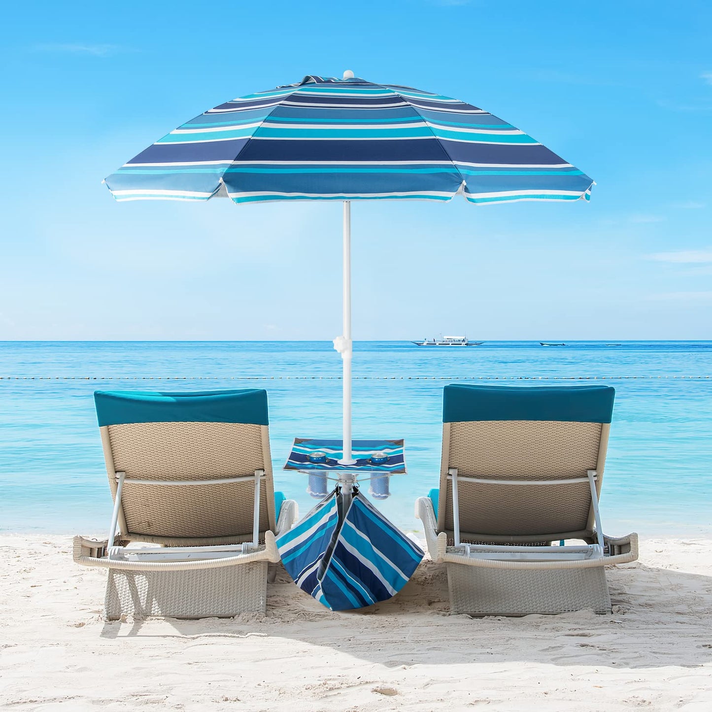 GiantexUK 2M Beach Umbrella