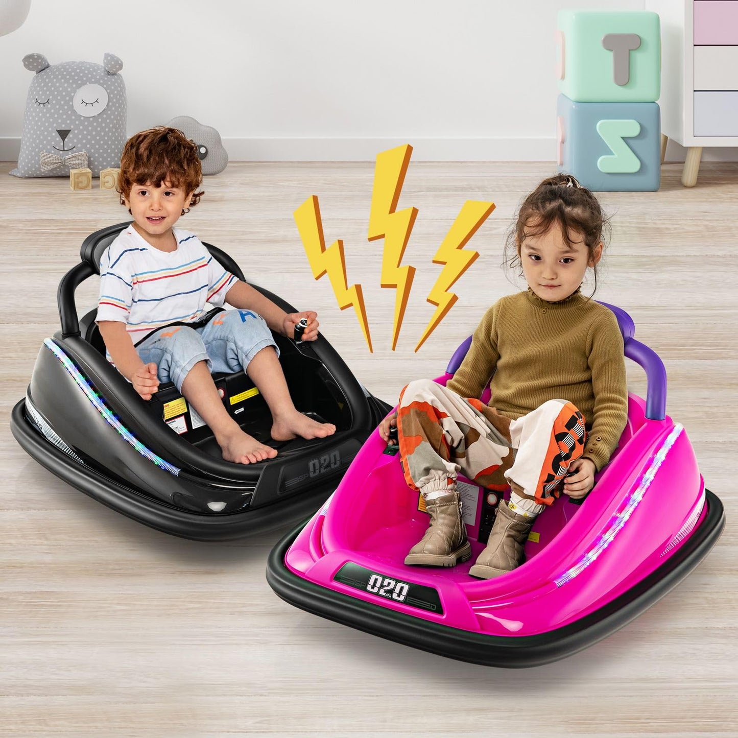 Electric Bumper Car with Remote Control for Kids