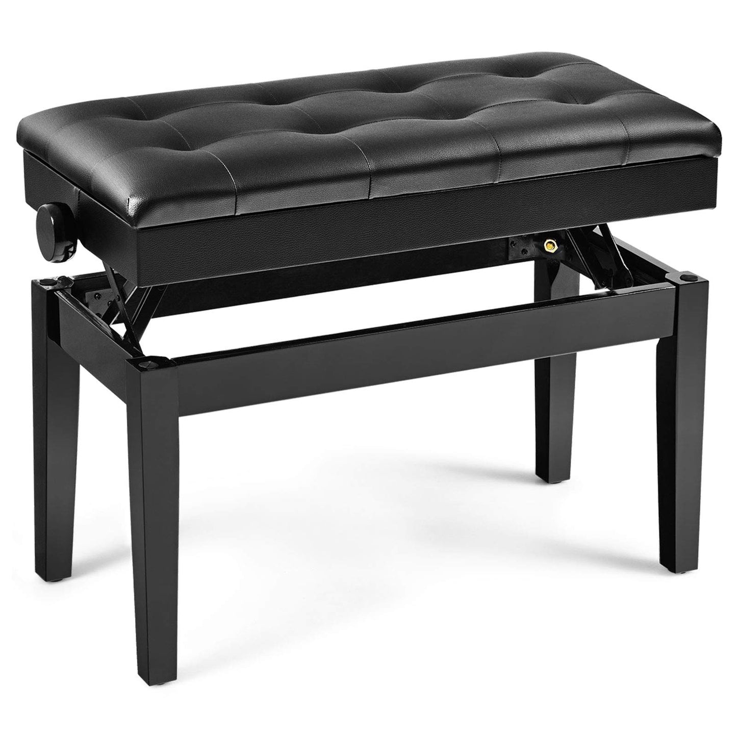 Height Adjustable Keyboard Duet Seat with Padded Cushion