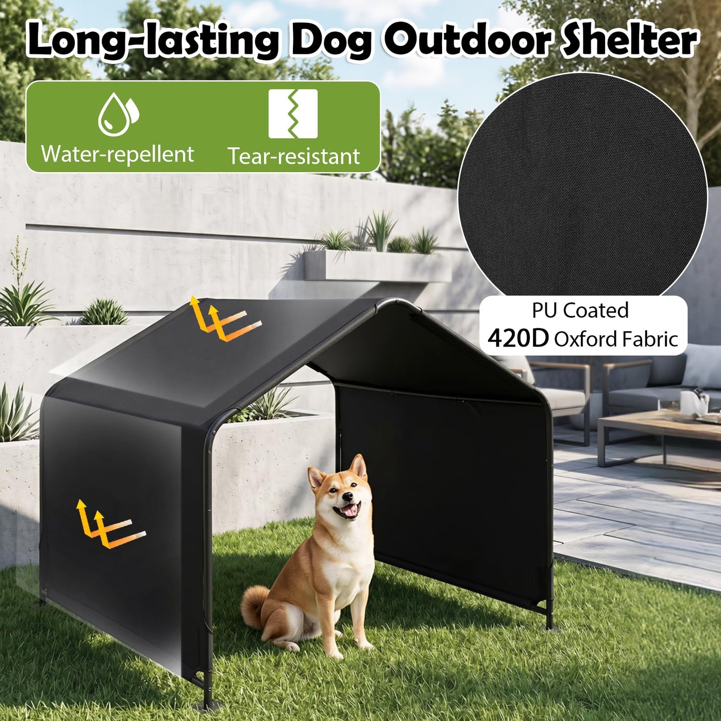 Dog Shade Shelter, Portable Outdoor Dog Tent