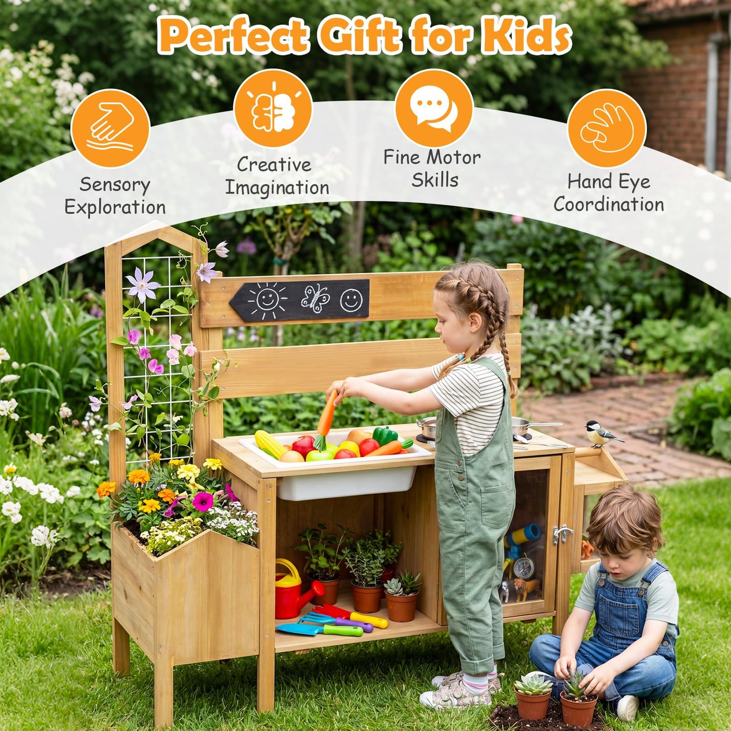 Mud Kitchen, Outdoor Kids Play Kitchen