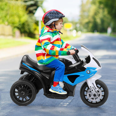 6V Kids Ride on Motorcycle with Training Wheels and Head Light