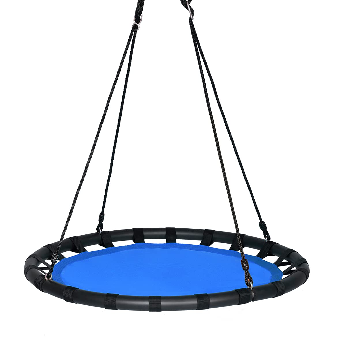 100cm Round Children Tree Swing Set with Adjustable Length Hanging Ropes