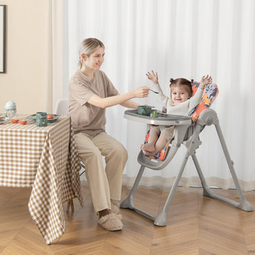Height Adjustable Feeding High Chairs with Removable Tray