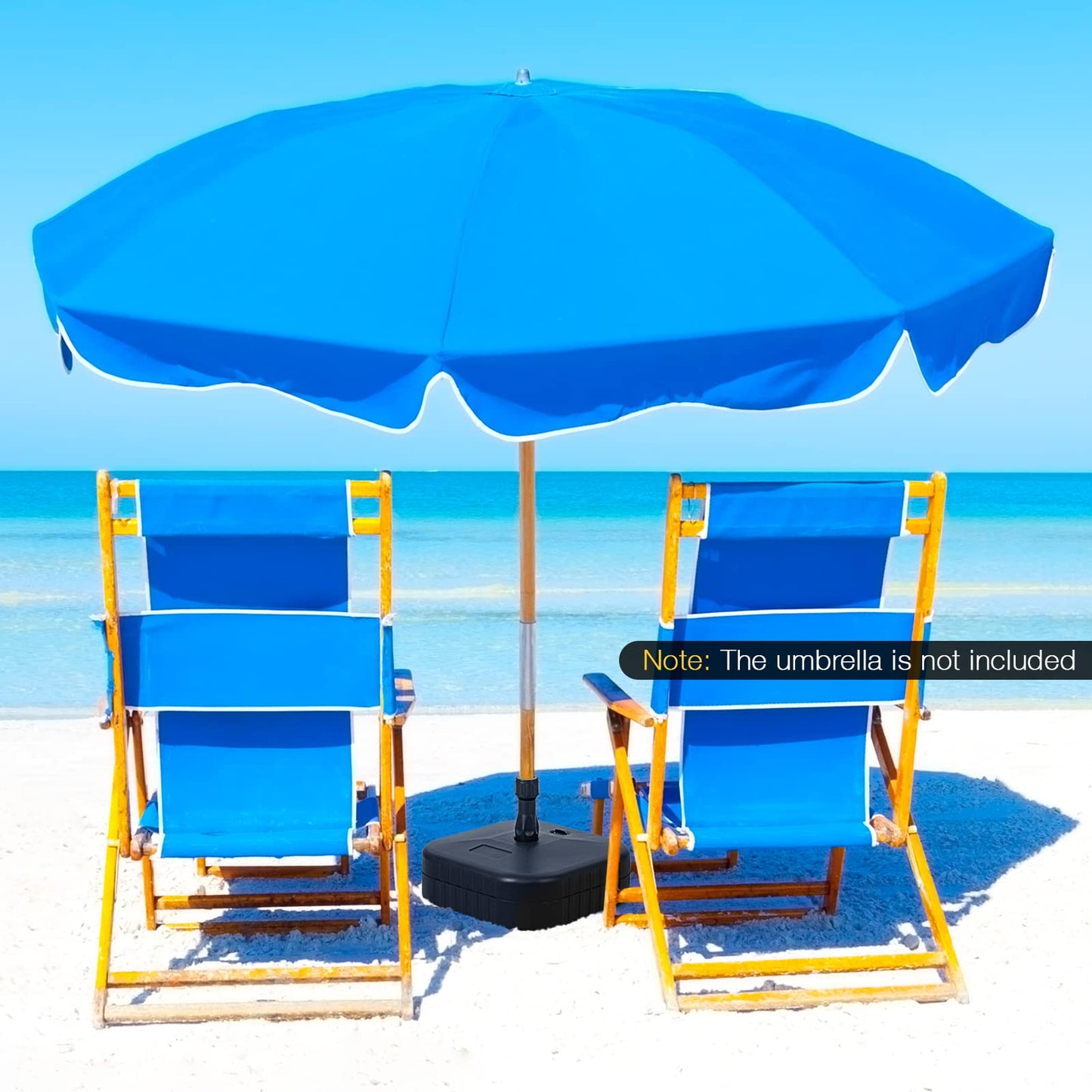 Heavy-Duty Patio Parasol Umbrella Stand Fit 38 mm Umbrella Poles