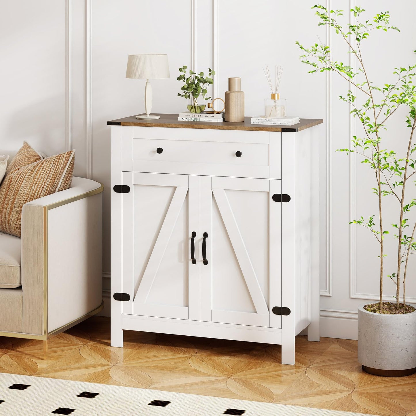 Buffet Sideboard, Kitchen Storage Cabinet with 2 Doors