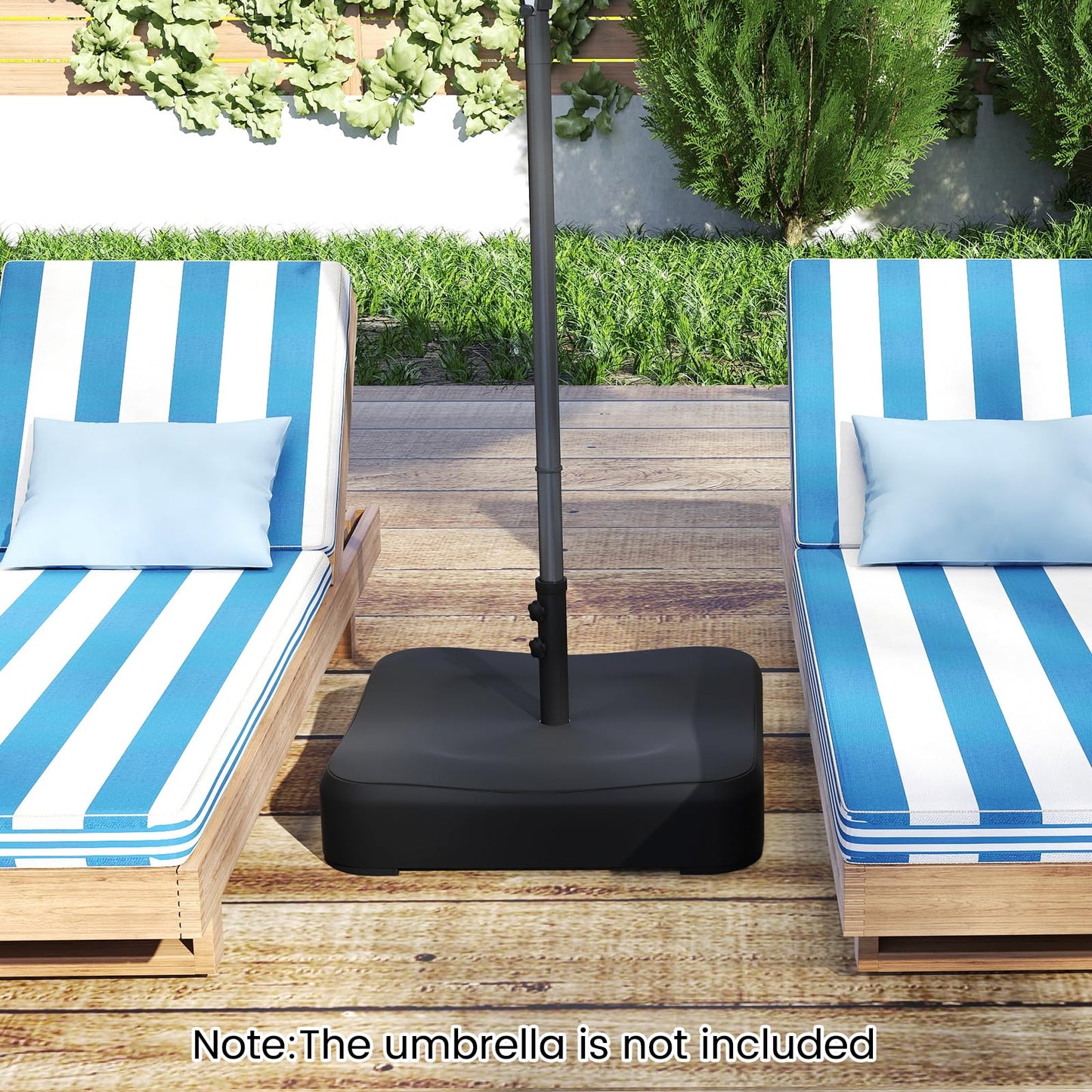 Giantex Square Parasol Base Weight Bag, 80KG Sand Fillable Umbrella Stand