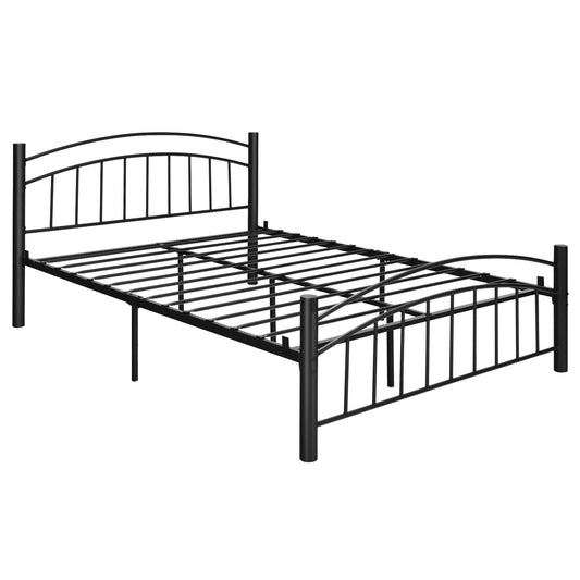 Double Metal Bed Frame, 3FT/4FT6/5FT Platform Bed with Headboard
