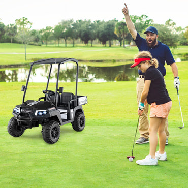 24V Kids Golf Cart 4WD 2 Seater Ride on Car with Dump Bed