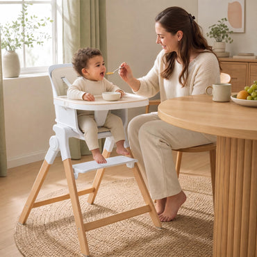4-in-1 Convertible Baby High Chair with Detachable and Adjustable Tray