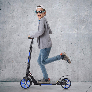 Folding Kick Scooter, 3 Heights Adjustable City Scooters with Big Wheels
