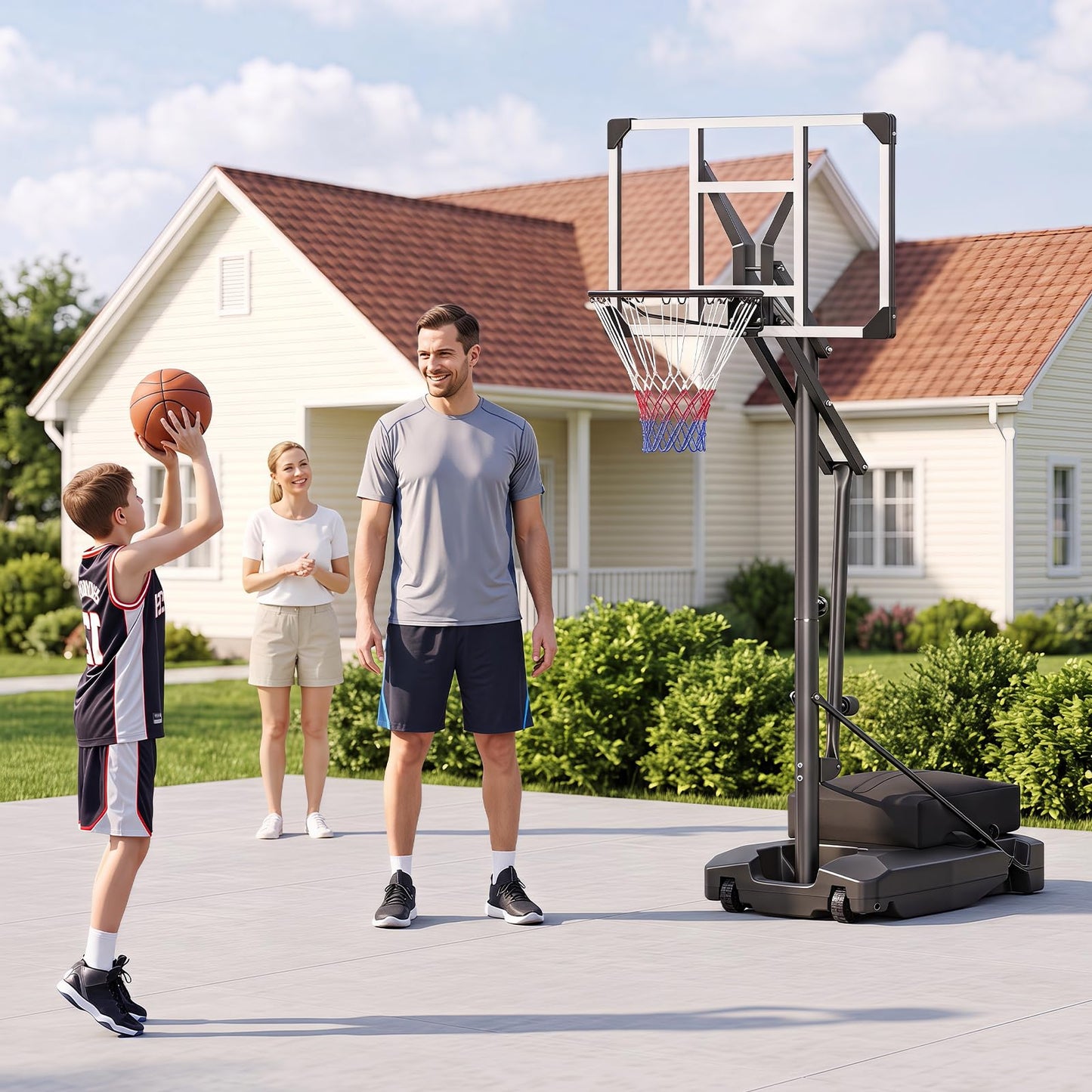10FT Basketball Hoop and Stand for Kids and Adult