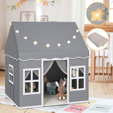 Indoor Kids Play Tent with Star Lights for Children Boys Girls Gift