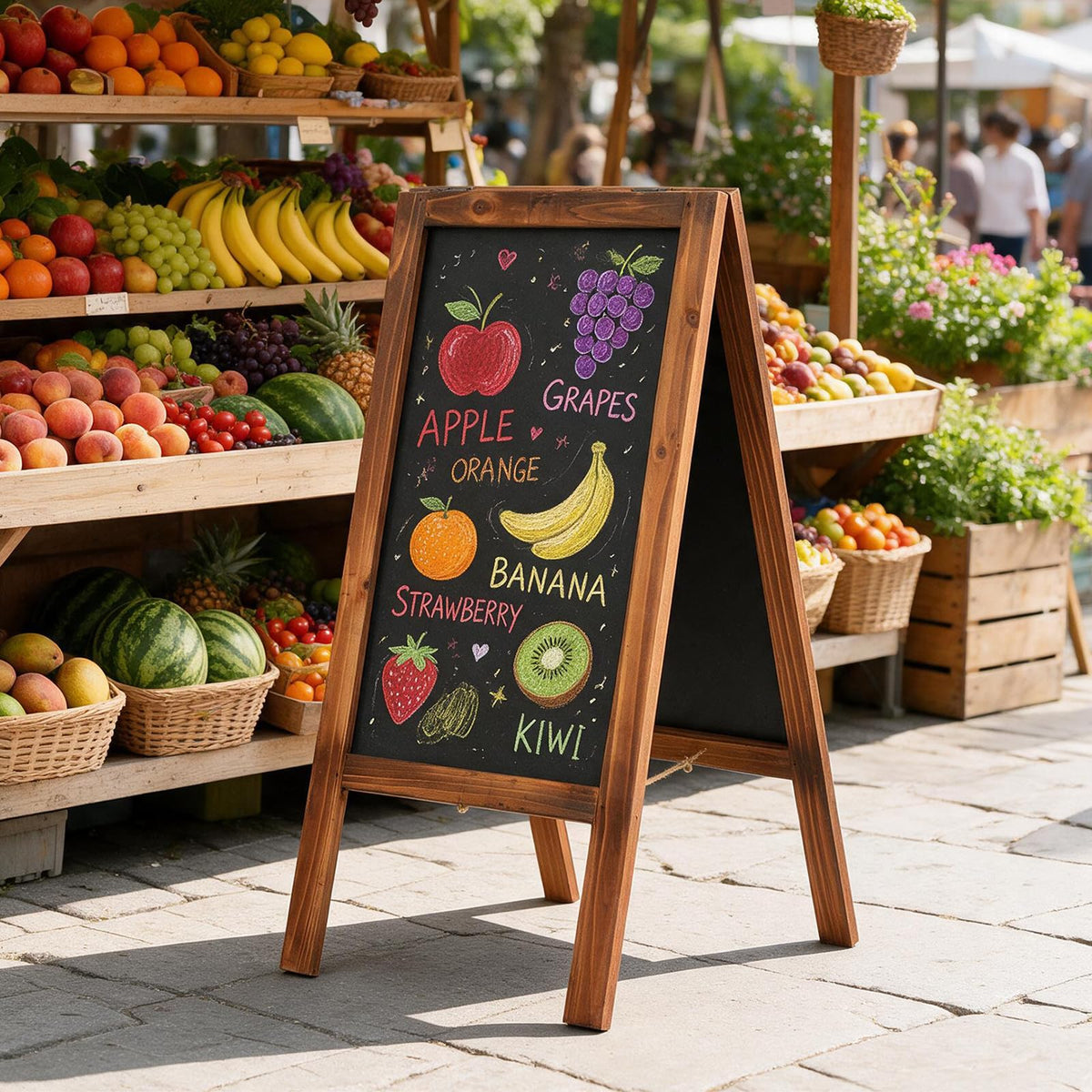 70 ×31 cm Foldable A-Frame Chalk Board Sign