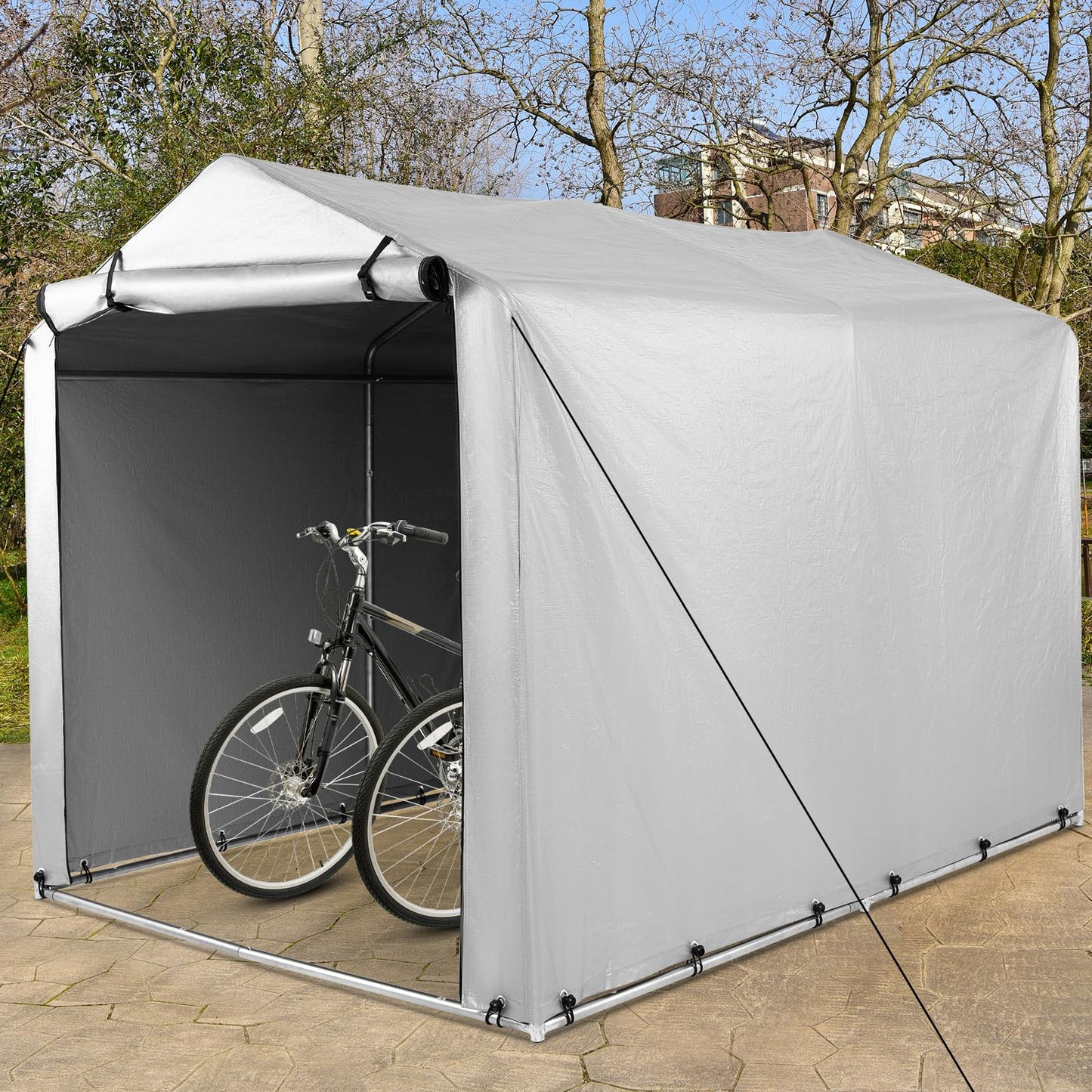 Outdoor Storage Shed Portable Garage Shelter for Bikes