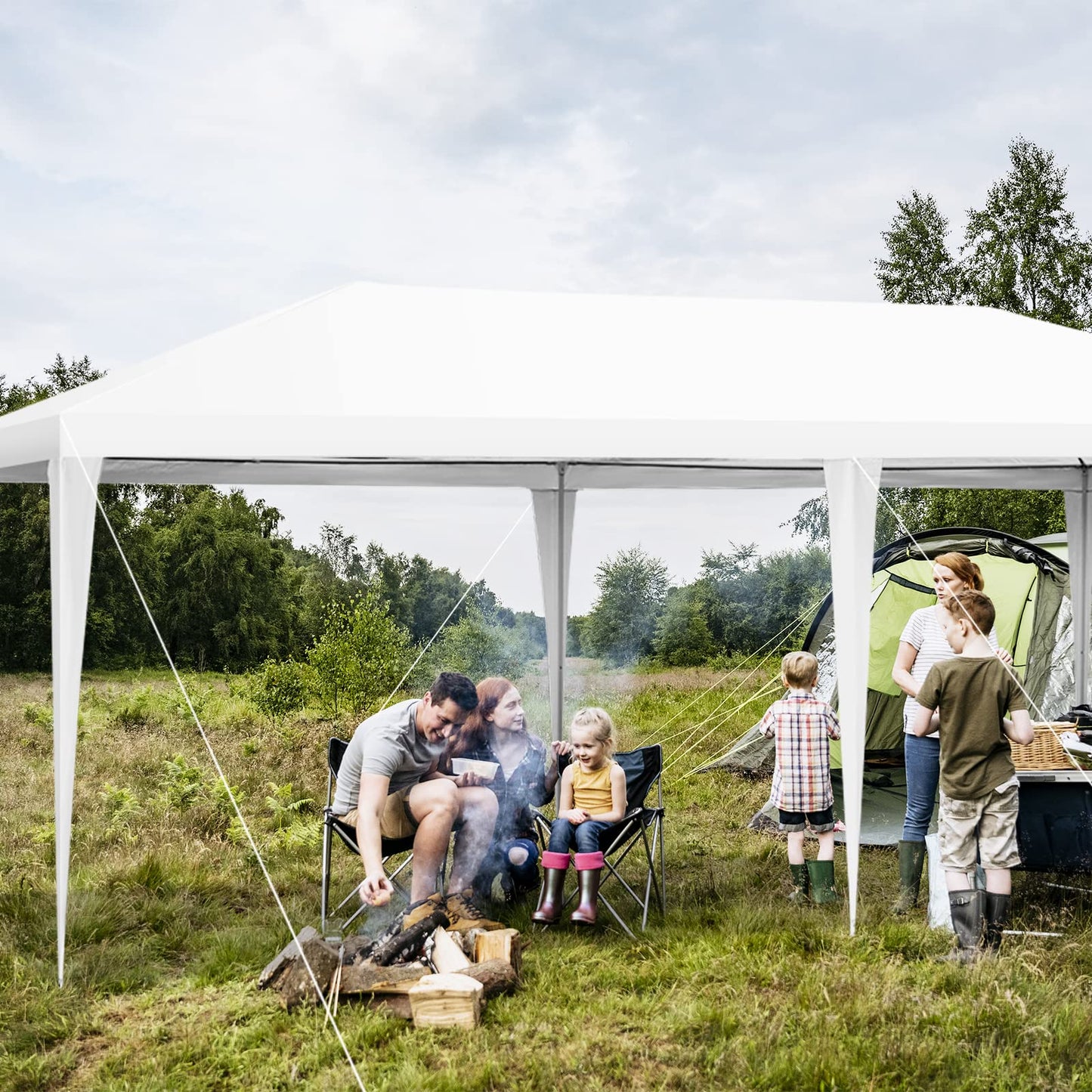 Garden Gazebo with Carry Bag and 4 Side Walls