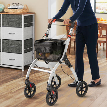 Rollator Walkers Lightweight Foldable Rolling Walker with Tray for Seniors