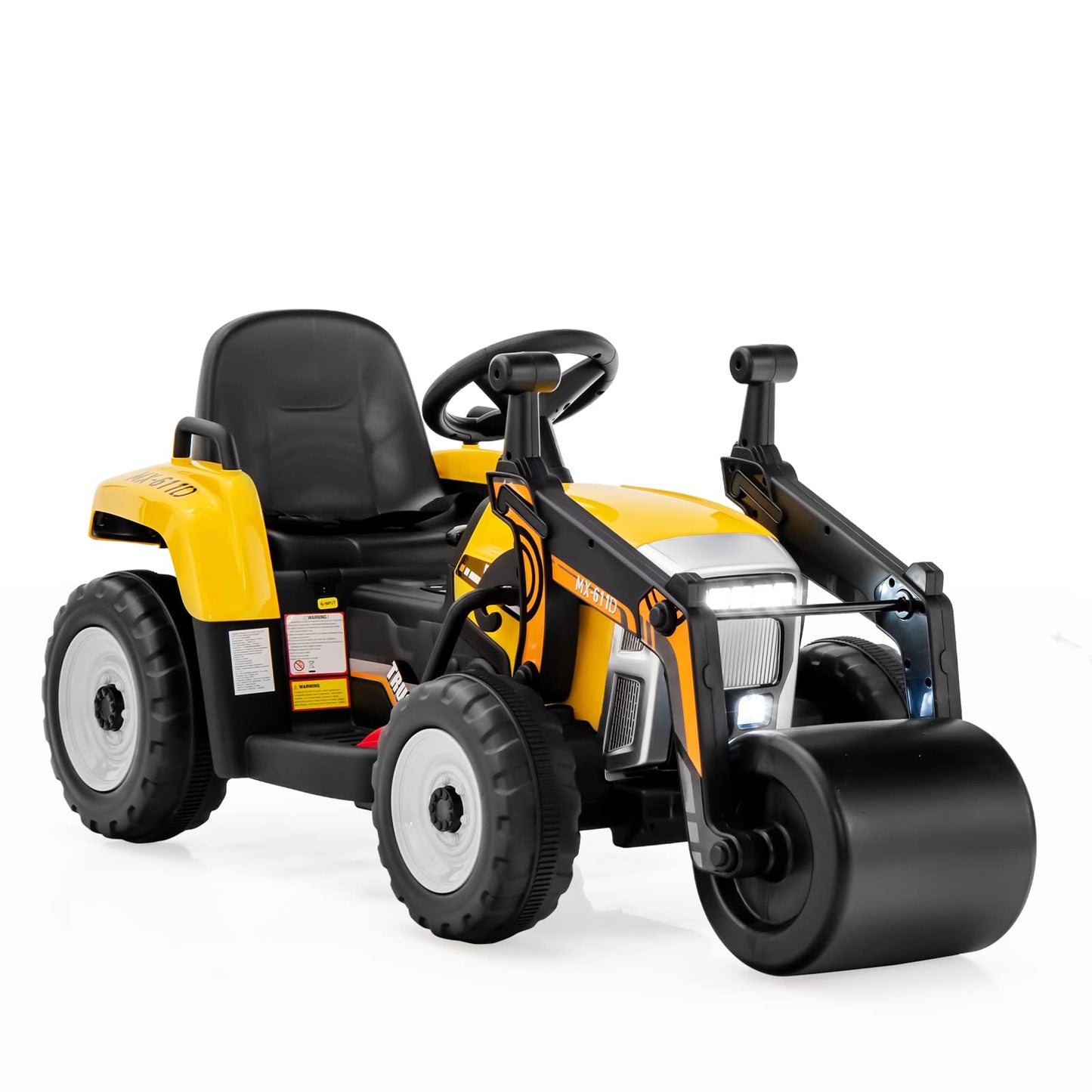 12V Battery Powered Kids Ride on Road Roller with 2.4G Remote Control