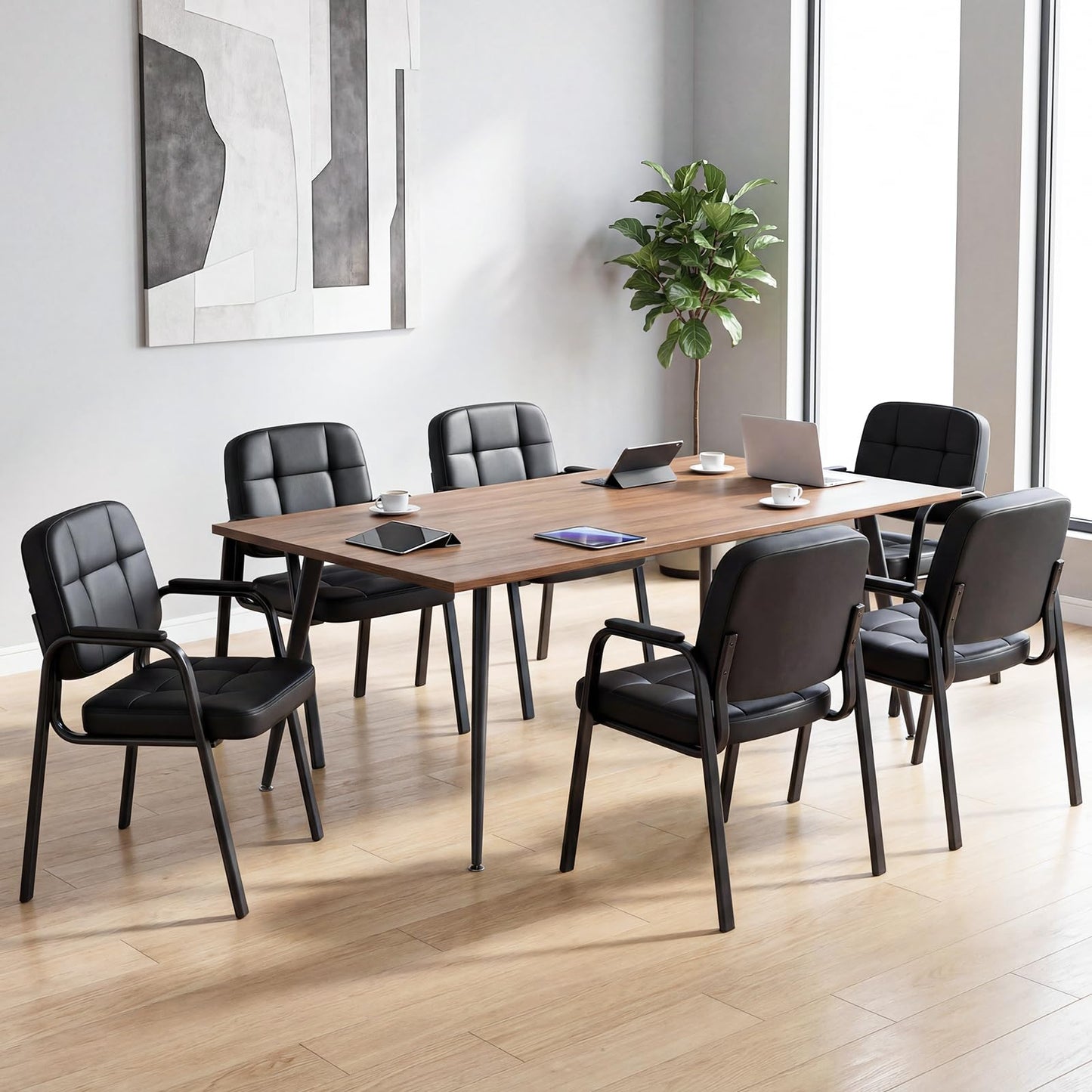 2 PCS Executive Office Chairs, PU Leather Reception Chairs