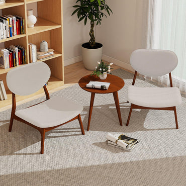 Accent Chairs Set of 2 with Side Table for Bedroom Waiting Room
