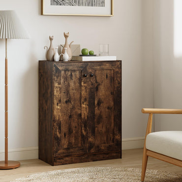 Wooden Storage Cabinet, Freestanding Buffet Sideboard with Doors & Shelves