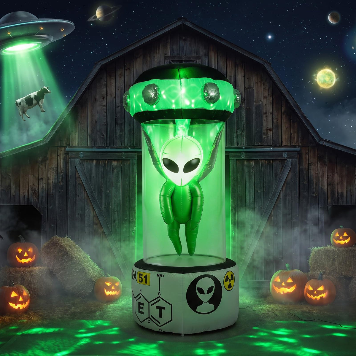 7.4 FT/225 CM Halloween Inflatable Alien