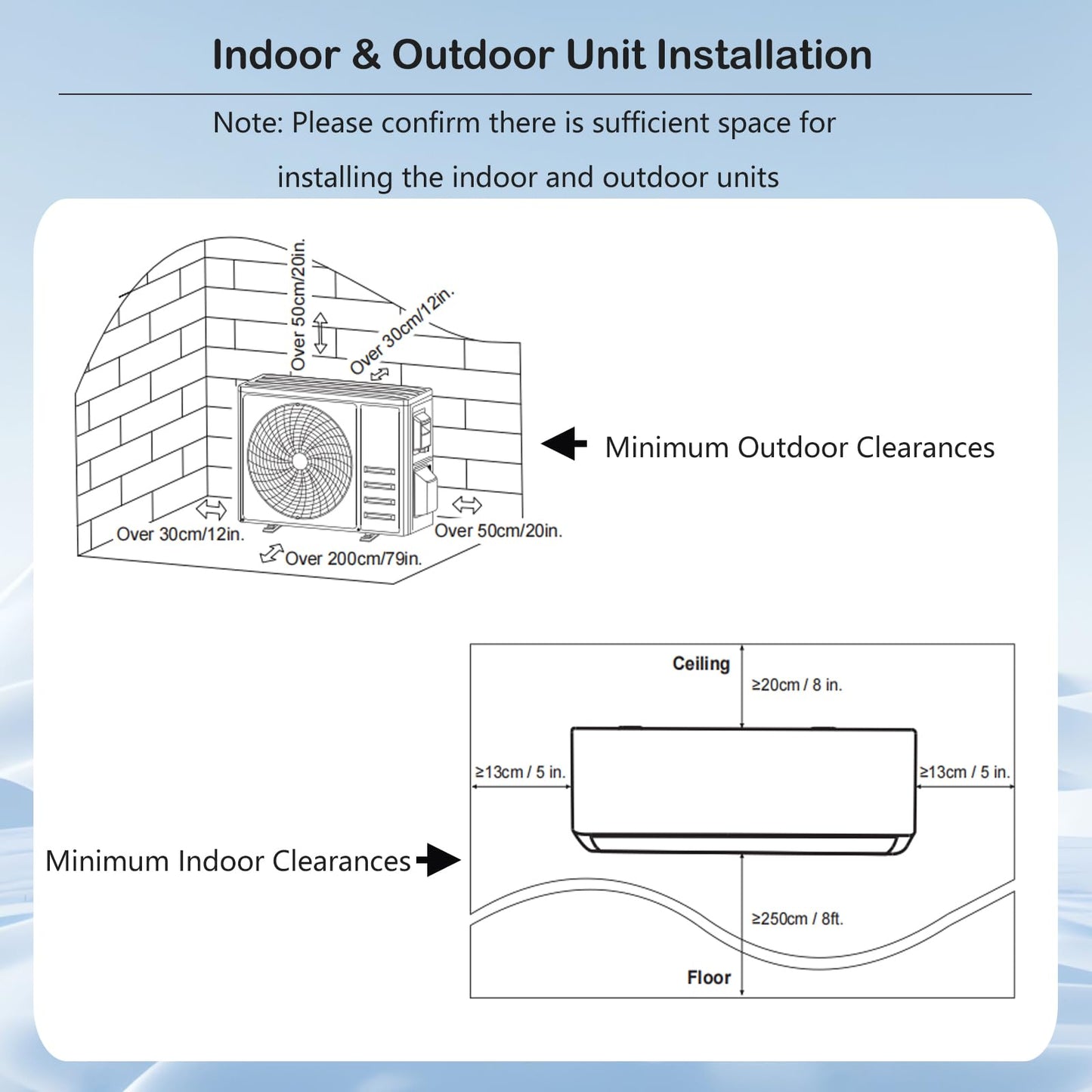 9000 BTU (2.6 kW) Mini Split Air Conditioner A++ Energy Efficient AC Unit