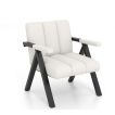 Oversized Accent Chair Upholstered with Metal Frame and Armrests
