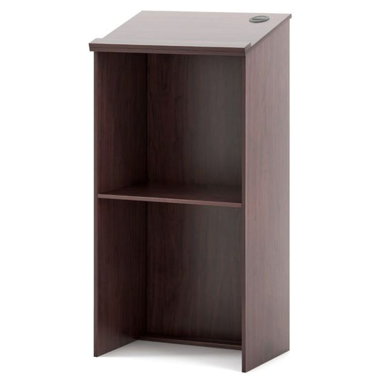 Podium Stand Hostess Stand for Speakers with Storage Shelf