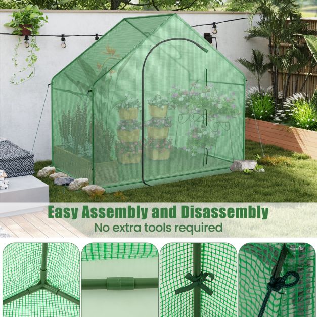 Portable Outdoor Warm House for Winter with PE Cover and Rustproof PE-Coated Metal Frame
