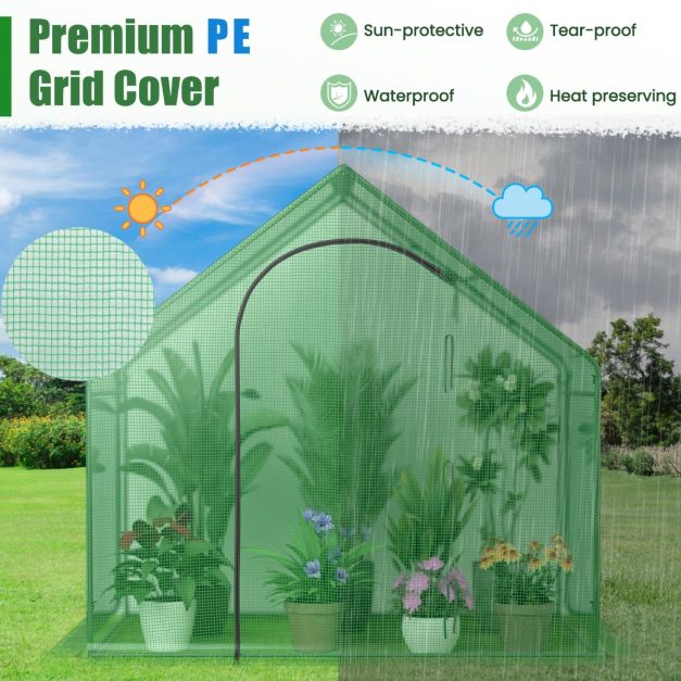 Portable Outdoor Warm House for Winter with PE Cover and Rustproof PE-Coated Metal Frame