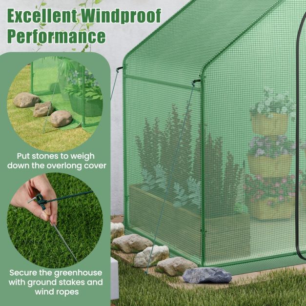 Portable Outdoor Warm House for Winter with PE Cover and Rustproof PE-Coated Metal Frame
