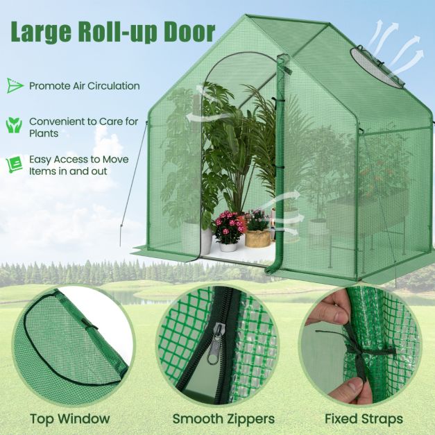 Portable Outdoor Warm House for Winter with PE Cover and Rustproof PE-Coated Metal Frame