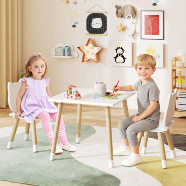 Wooden Toddler Desk and Chair Set for Classroom