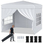 Pop up Gazebo, Outdoor Canopy Tent with 4 Removable Sidewall