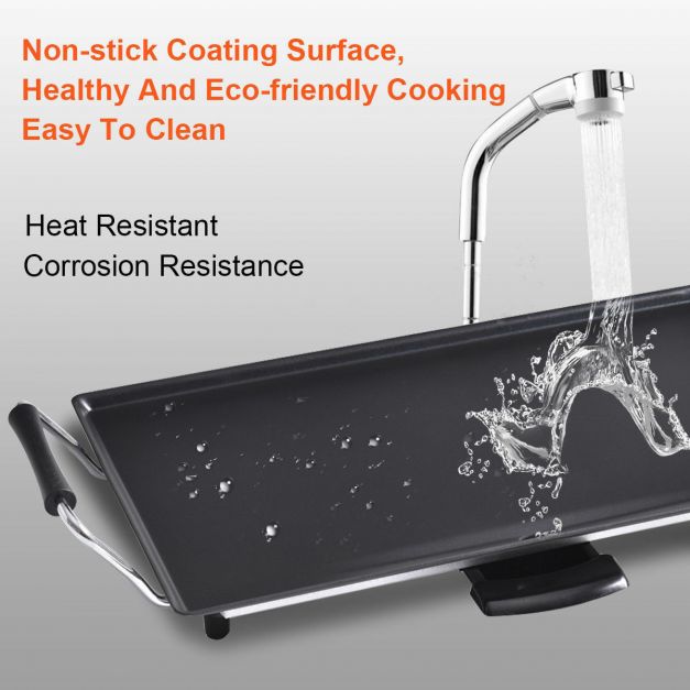 48 x 27cm Electric Teppanyaki Table Griddle
