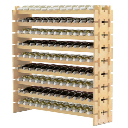 72/108 Bottles 6/9 Tier Stackable Wine Display Shelf for Home