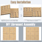 10 PCS Wood Tiles for Terrace and Balcony