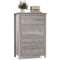 110cm Tall Storage Cabinet Chest of Drawers Clothes Organizer with 4 Drawers
