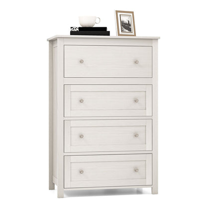 110cm Tall Storage Cabinet Chest of Drawers Clothes Organizer with 4 Drawers
