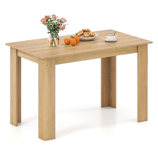 120 CM Dining Table for 4-6 People Wooden Rectangular Table Long Dinner Table