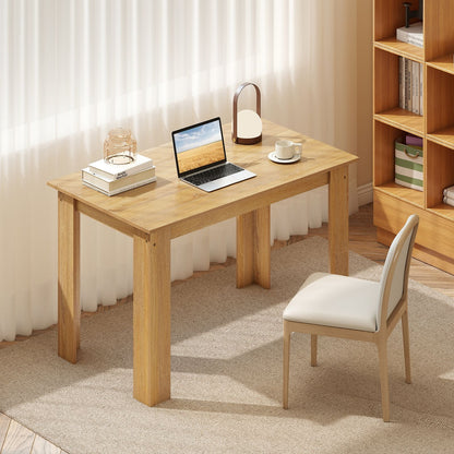 120 CM Dining Table for 4-6 People Wooden Rectangular Table Long Dinner Table