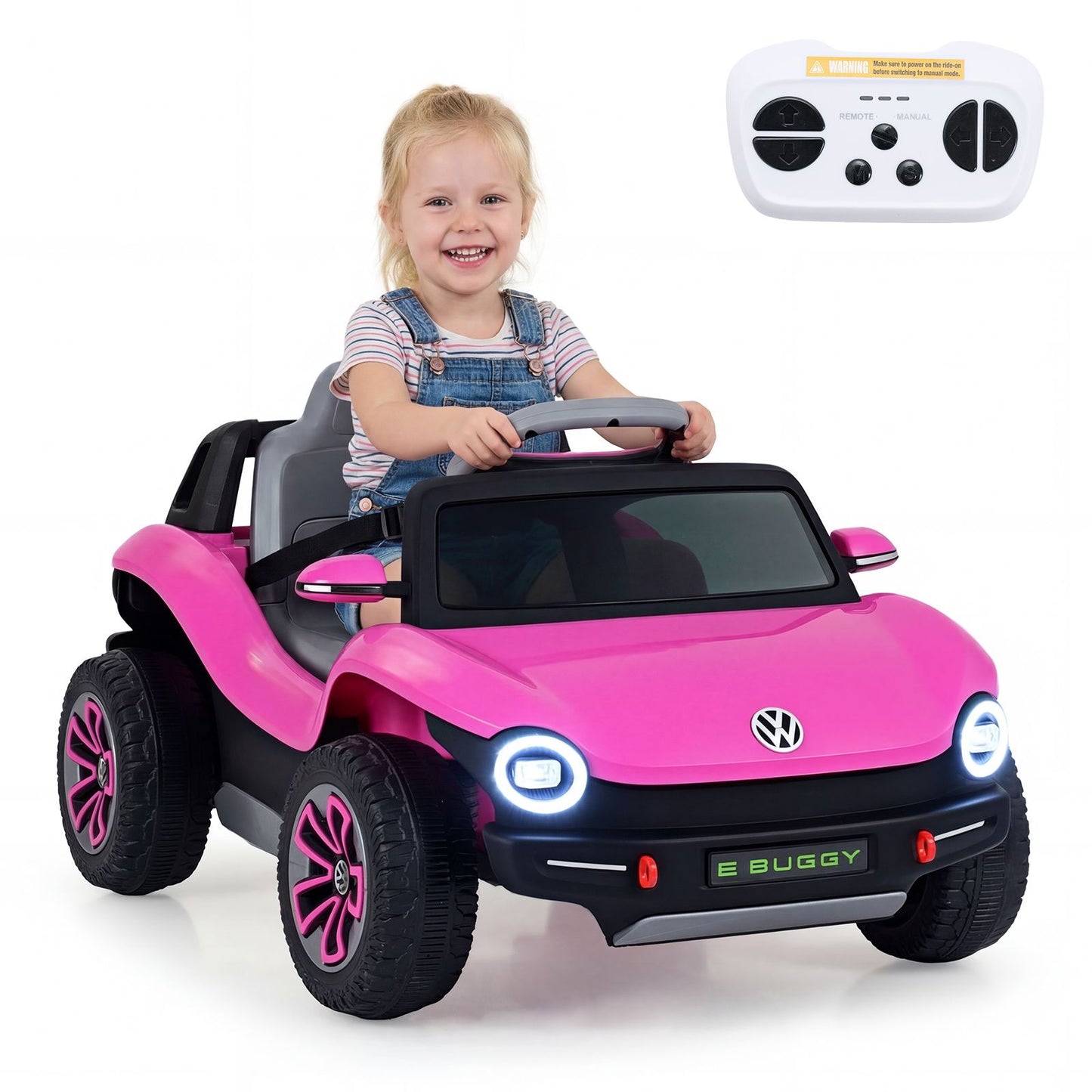 12V Kids Electric Car Licensed Volkswagen with Remote and LED Headlights
