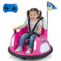 12V Bumper Car for Kids with Remote Control and Lighting Modes