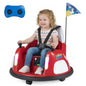 12V Bumper Car for Kids with Remote Control and Lighting Modes