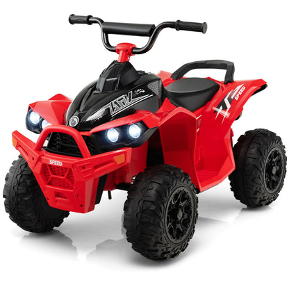 12V Kids Ride On ATV with 2 Speeds and LED Lights