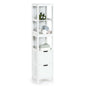 Tall Bath Storage Unit with 2 Deep Box Drawers
