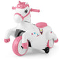 12V Kids Ride on Toy, Electric Ride on Unicorn with Training Wheels, Horse Riding Mode
